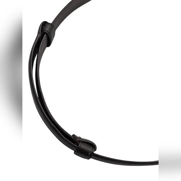 Chico’s Women’s Brown Leather Adjustable Double Gold Hook Belt Size M|L - Picture 4 of 7